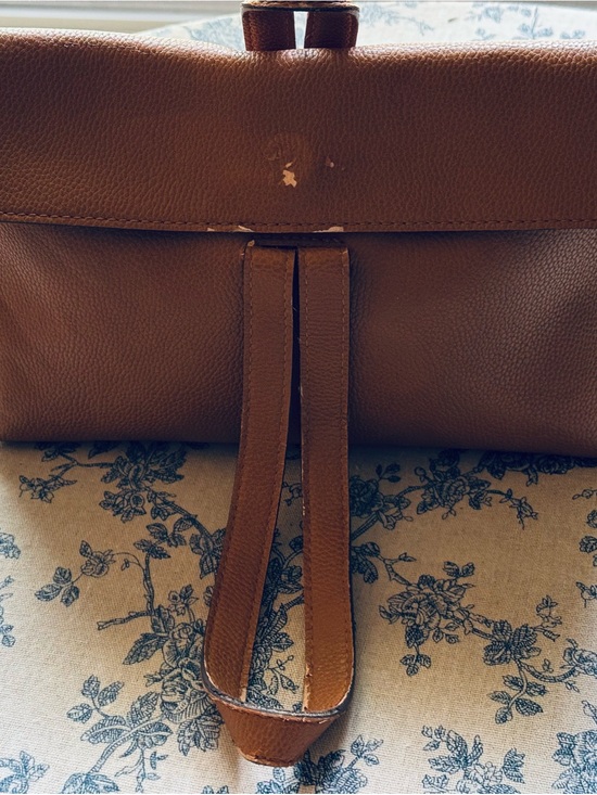Free People Handbags - Free People Brown Pebbled Leather Clutch